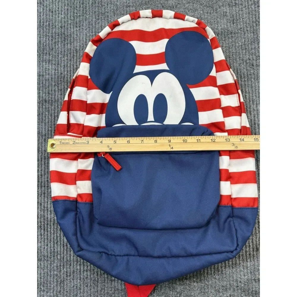 Disney Mickey Mouse Americana Striped Backpack American‎ Flag Patriotic